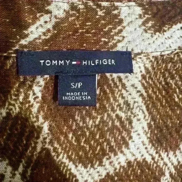 Tommy Hilfiger pull-over,‎ giraffe print shirt dress, size S/P - Picture 2 of 4